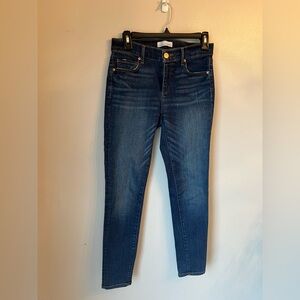 LOFT Modern Skinny Dark Wash Denim Jeans